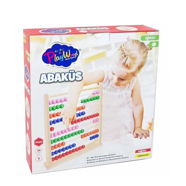 ZeycanHome ONY-378 Ahşap Büyük Abaküs -Onyıl Kız Erkek Çocuk Oyuncak Eğitici Oyuncaklar ürün görseli 1