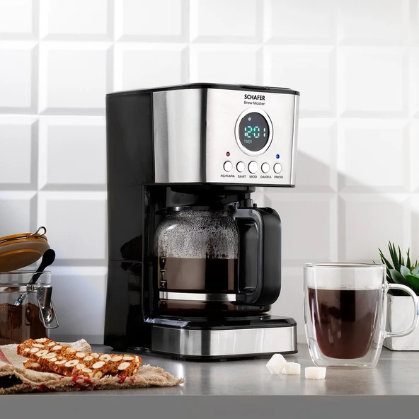 Schafer Coffee Viva Filtre Kahve Makinesi İnox ürün görseli 1
