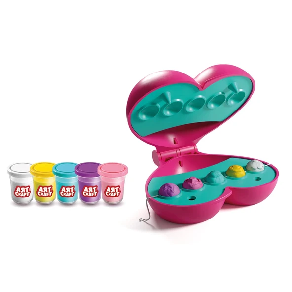 ZeycanHome Takı Tasarla Hamur Set 280 Gr Kız Erkek Çocuk Oyuncak Eğitici Oyuncaklar ürün görseli 1