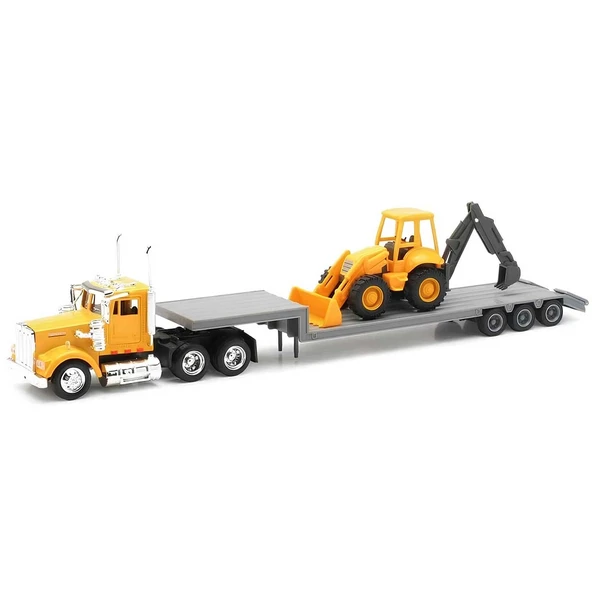 ZeycanHome 1:43 Long Haul Kenworth Taşıyıcı Tır ve Dozer Kız Erkek Çocuk Oyuncak Eğitici Oyuncaklar ürün görseli 1