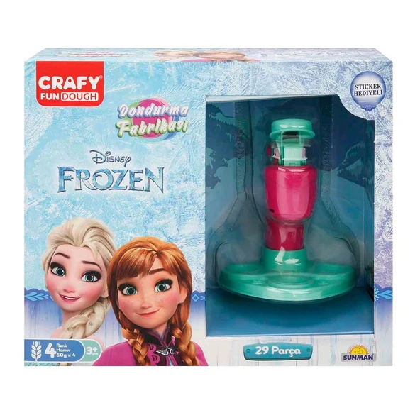 ZeycanHome Frozen Dondurma Fabrikası Oyun Hamuru Seti 200 gr 29 Parça Kız Erkek Çocuk Oyuncak Eğitici Oyuncakla ürün görseli 1