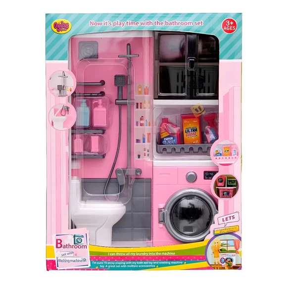 ZeycanHome Kutuda 2'li Banyo Çamaşır Makinası Kız Erkek Çocuk Oyuncak Eğitici Oyuncaklar ürün görseli 1