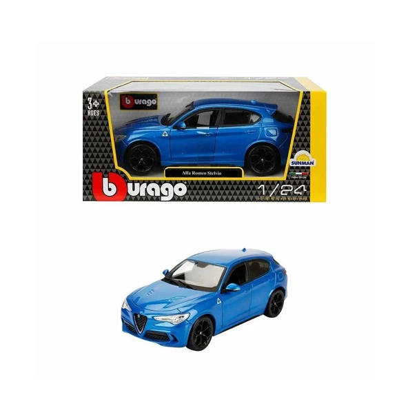 ZeycanHome 21086 1:24 Alfa Romeo Stelvio Model Araba -Sunman Kız Erkek Çocuk Oyuncak Eğitici Oyuncaklar ürün görseli 1