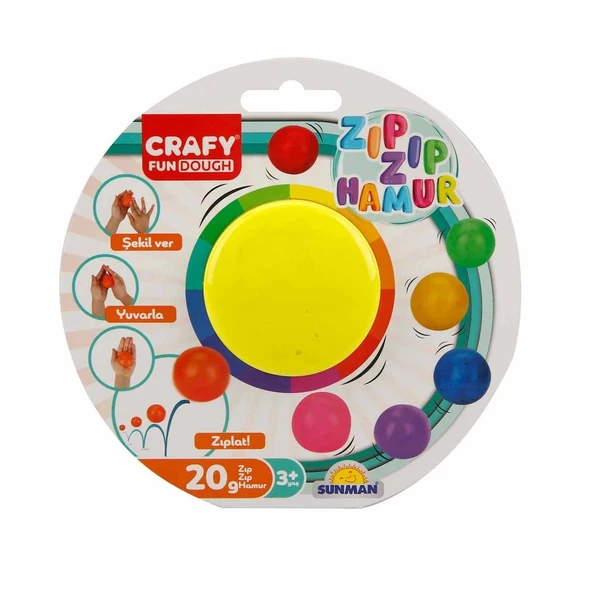 ZeycanHome Zıp Zıp Oyun Hamuru 20 gr Kız Erkek Çocuk Oyuncak Eğitici Oyuncaklar ürün görseli 1