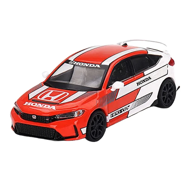 ZeycanHome Mini Gt 1/64 Honda Civic TYPE R 2023 Pace Car Red Kız Erkek Çocuk Oyuncak Eğitici Oyuncaklar ürün görseli 1