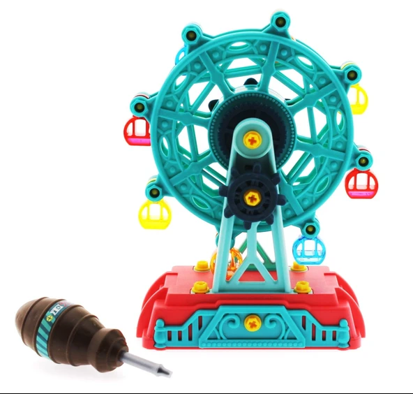 ZeycanHome Sök Tak Dönme Dolap Yeşil Lunapark Eğlencesi Kız Erkek Çocuk Oyuncak Eğitici Oyuncaklar ürün görseli 1