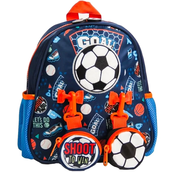 ZeycanHome Vest Futbol Mini Sırt Çantası Lacivert Kız Erkek Çocuk Oyuncak Eğitici Oyuncaklar ürün görseli 1