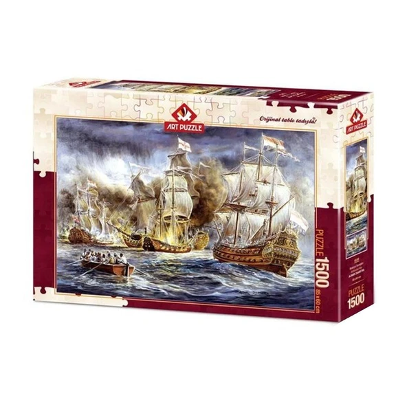ZeycanHome 4549 Art Puzzle Savaş Gemileri Savaşı - Batarya Savaşları 1500 parça Puzzle / +15 yaş Kız Erkek Çocu ürün görseli 1