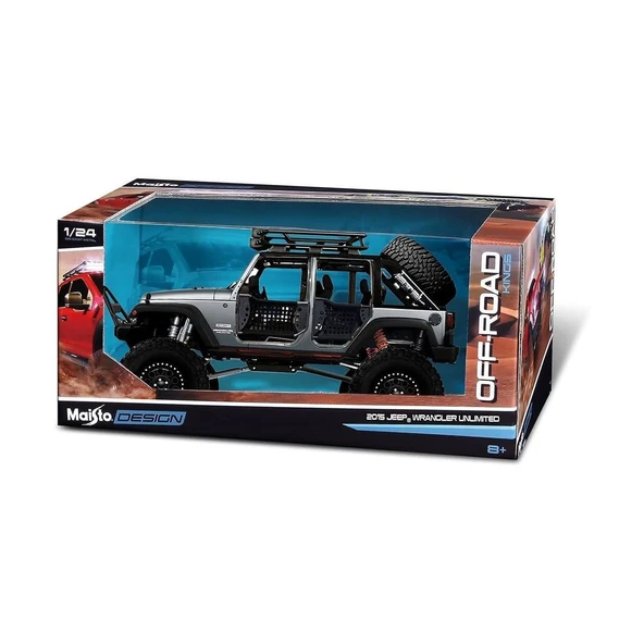 ZeycanHome MAY 32523 215 Jeep Wrangler Unlimited 1:24 Model Araba Kız Erkek Çocuk Oyuncak Eğitici Oyuncaklar ürün görseli 1