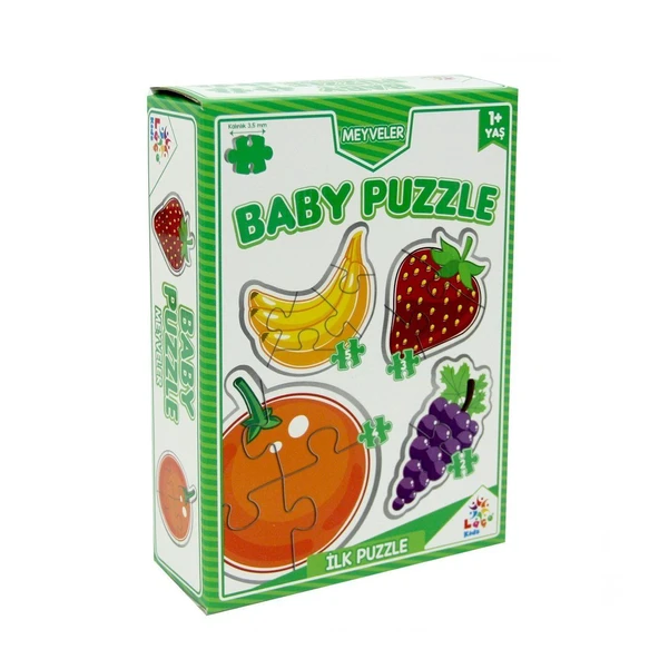 ZeycanHome LC7227 Laço, Baby Puzzle - Meyveler - İlk Puzzle / +12 ay Kız Erkek Çocuk Oyuncak Eğitici Oyuncaklar ürün görseli 1