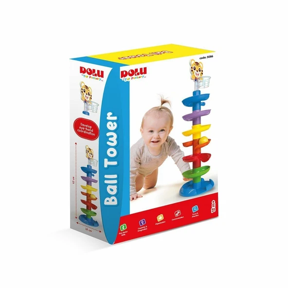 ZeycanHome 5086 Oyuncak Top Kulesi Kız Erkek Çocuk Oyuncak Eğitici Oyuncaklar ürün görseli 1