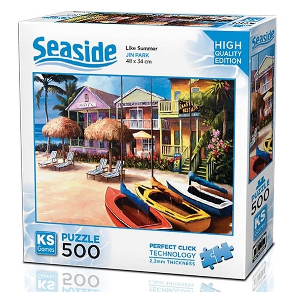 ZeycanHome KS Games Welcome to Beach Like SUmmer Puzzle 500 Parça 20044 Kız Erkek Çocuk Oyuncak Eğitici Oyuncak ürün görseli 1