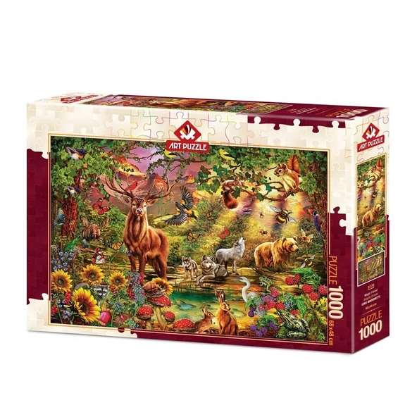 ZeycanHome 5176 Art Puzzle Büyülü Orman 1000 Parça Puzzle Kız Erkek Çocuk Oyuncak Eğitici Oyuncaklar ürün görseli 1