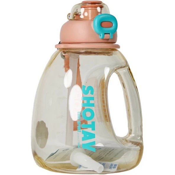 ZeycanHome Shotay Hippo Tritan Matara XL 1300 ml Kız Erkek Çocuk Oyuncak Eğitici Oyuncaklar ürün görseli 1