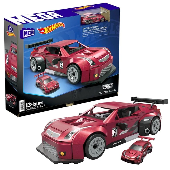 ZeycanHome HRY18 MEGA™ Hot Wheels® Cadillac ATS-V R 319 parça +13 yaş Kız Erkek Çocuk Oyuncak Eğitici Oyuncakla ürün görseli 1