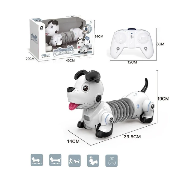 ZeycanHome GL-777-603 Uzaktan Kumandalı Işıklı ve Sesli Sevimli Akıllı Köpek Kız Erkek Çocuk Oyuncak Eğitici Oy ürün görseli 1