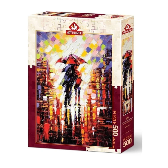 ZeycanHome 5090/ART Art Puzzle, Şemsiye Altındaki Aşk 500 Parça Puzzle Kız Erkek Çocuk Oyuncak Eğitici Oyuncakl ürün görseli 1