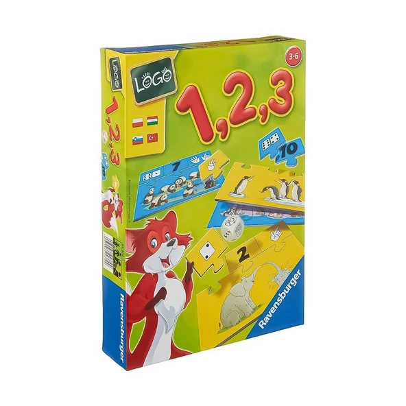ZeycanHome 243709 Ravensburger, Logo 1,2,3 / 3-6 yaş Kız Erkek Çocuk Oyuncak Eğitici Oyuncaklar ürün görseli 1