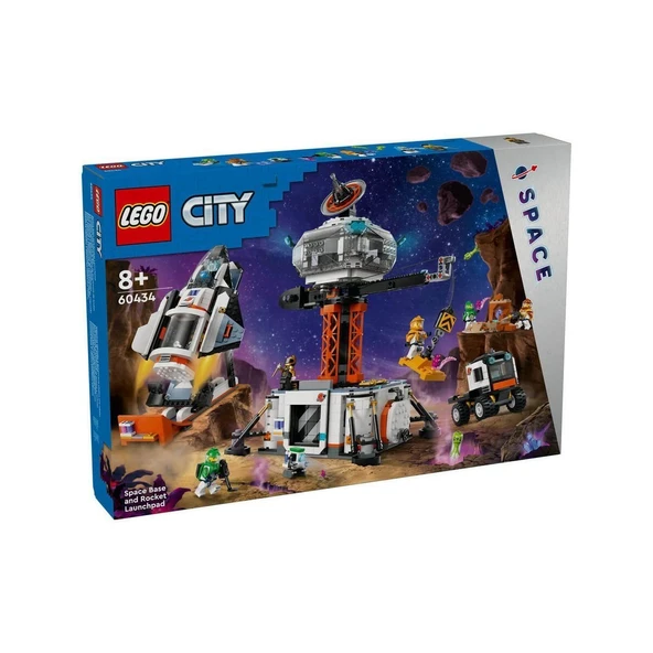 ZeycanHome 60434 LEGO® City Uzay Üssü ve Roket Fırlatma Rampası 1422 parça +8 yaş Kız Erkek Çocuk Oyuncak Eğiti ürün görseli 1