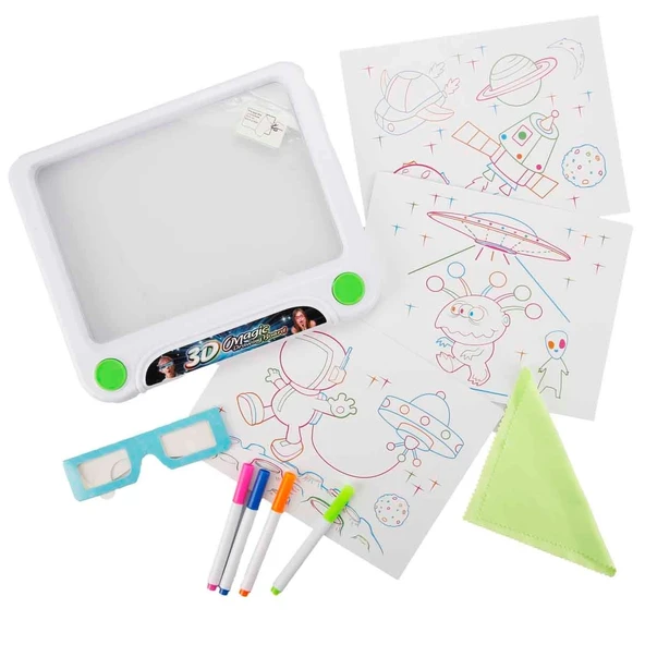 ZeycanHome Doodle 3D Sihirli Çizim Tahtası Kız Erkek Çocuk Oyuncak Eğitici Oyuncaklar ürün görseli 1