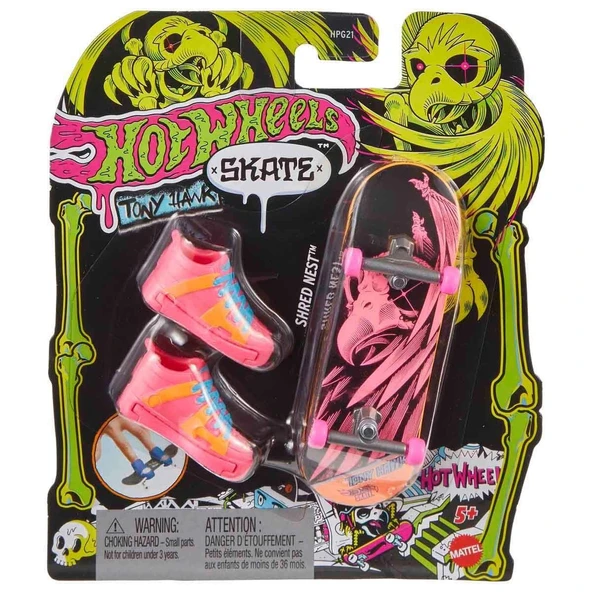 ZeycanHome HPG21 Hot Wheels Skate Neon Temalı Parmak Kaykay ve Ayakkabı Paketleri Kız Erkek Çocuk Oyuncak Eğiti ürün görseli 1