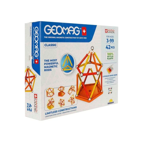 ZeycanHome 0271 Manyetik Zeka Oyunu 42 Parça Kız Erkek Çocuk Oyuncak Eğitici Oyuncaklar ürün görseli 1