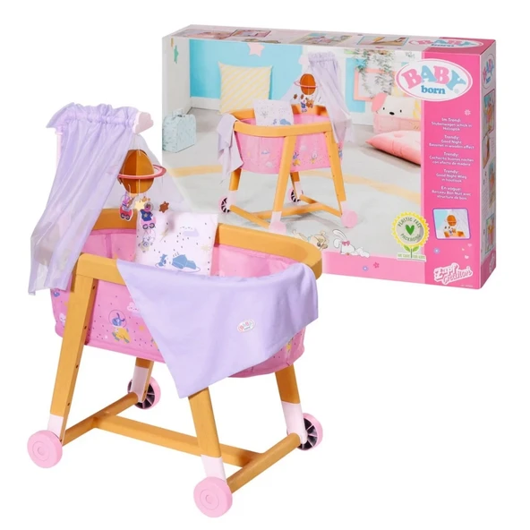 ZeycanHome Baby Born Good Night Bassinet Kız Erkek Çocuk Oyuncak Eğitici Oyuncaklar ürün görseli 1