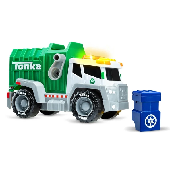 ZeycanHome Tonka Sesli ve Işıklı Geri Dönüşüm Kamyonu S00006243 Kız Erkek Çocuk Oyuncak Eğitici Oyuncaklar ürün görseli 1