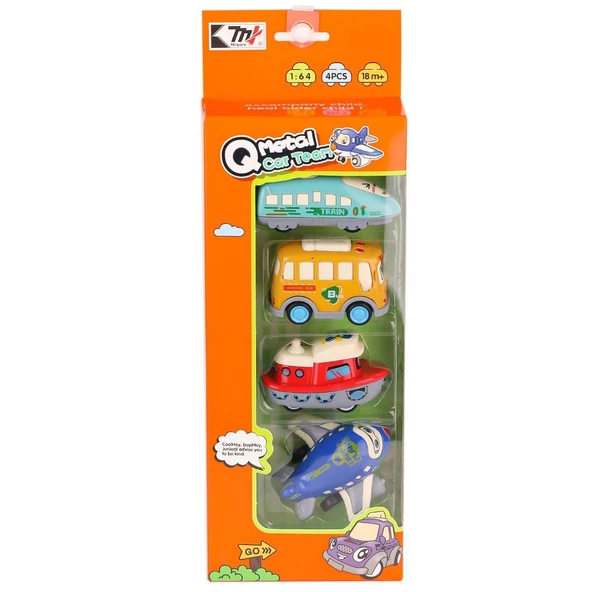 ZeycanHome 0783-355 Metal Çek Bırak Ulaşım Araçları 1:64 Kız Erkek Çocuk Oyuncak Eğitici Oyuncaklar ürün görseli 1