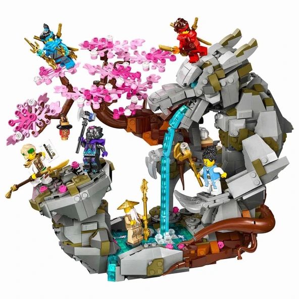 ZeycanHome LEGO NINJAGO Ejderha Taşı Tapınağı 71819 Kız Erkek Çocuk Oyuncak Eğitici Oyuncaklar ürün görseli 1