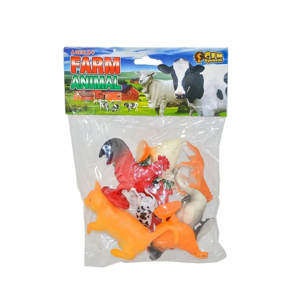 ZeycanHome CN2092 Poşetli Çiftlik Hayvanları - Can Oyuncak Kız Erkek Çocuk Oyuncak Eğitici Oyuncaklar ürün görseli 1