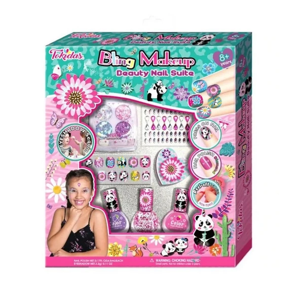ZeycanHome Tokidas Bling Makyaj Güzellik Tırnak Paketi Kız Erkek Çocuk Oyuncak Eğitici Oyuncaklar ürün görseli 1