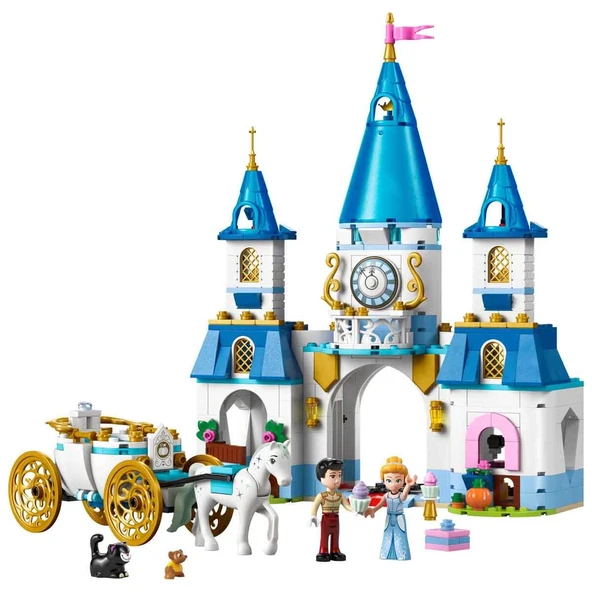 ZeycanHome LEGO Disney Princess Sindirella’nın Şatosu ve At Arabası 43275 Kız Erkek Çocuk Oyuncak Eğitici Oyunc ürün görseli 1