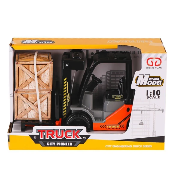 ZeycanHome 9998-16 Fonksiyonel Forklift Aracı 24cm 1:10 -Birliktoys Kız Erkek Çocuk Oyuncak Eğitici Oyuncaklar ürün görseli 1