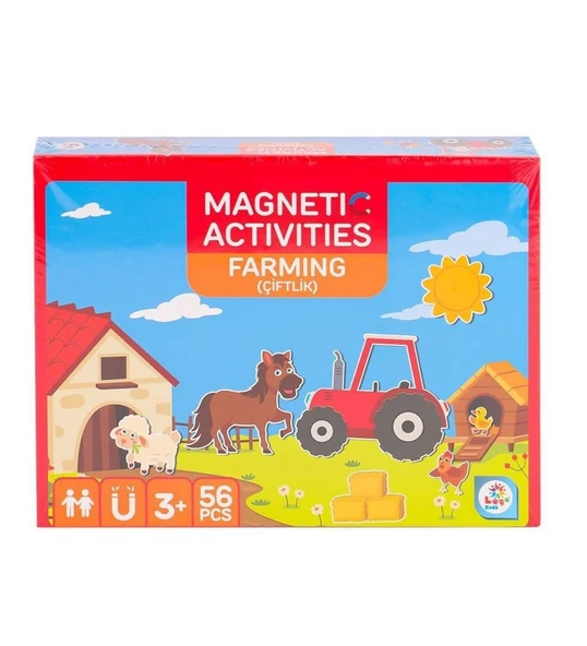 ZeycanHome LC7984 MANYETİK AKTİVİTE ÇİFTLİK -LÇ Kız Erkek Çocuk Oyuncak Eğitici Oyuncaklar ürün görseli 1