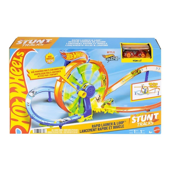 ZeycanHome JBX65 Hot Wheels Hızlı Fırlatma ve Döngü Parkuru Oyun Seti Kız Erkek Çocuk Oyuncak Eğitici Oyuncakla ürün görseli 1