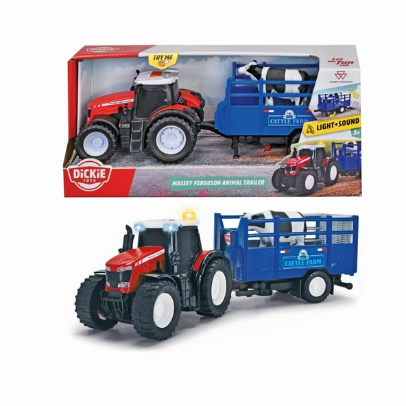 ZeycanHome 20374003 Massey Ferguson Hayvan Römorku Kız Erkek Çocuk Oyuncak Eğitici Oyuncaklar ürün görseli 1