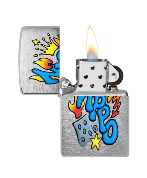 Zippo Old School Graffiti Dizayn Çakmak - Resim 3