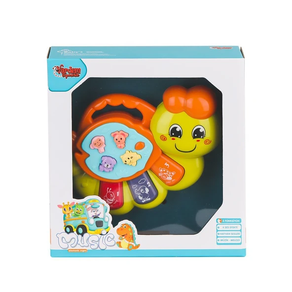 ZeycanHome JLG-855-64A Işıklı ve Müzikli Solucan Bebek Pianosu -Vardem Oyuncak Kız Erkek Çocuk Oyuncak Eğitici ürün görseli 1