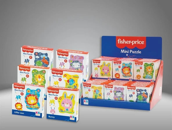 ZeycanHome 13422 FİSHER PRİCE MİNİ PUZZLE DİSPLAY -KS Kız Erkek Çocuk Oyuncak Eğitici Oyuncaklar ürün görseli 1