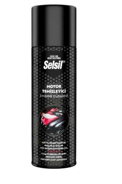 Selsil Susuz Motor Temizleme Spreyi Motor Parlatıcı Sprey 500 Ml ürün görseli 1