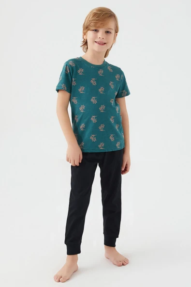 Arnetta 2504 Parrot Erkek Çocuk Kısa Kol Pijama Takım ürün görseli 1