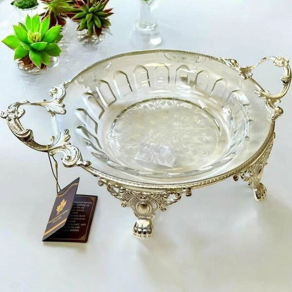 Royking Ayaklı Yuvarlak Salata Kasesi 36x28x7cm CRS164 ürün görseli 1