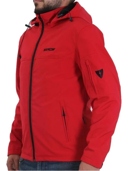 Venom Jaws Softshell Kırmızı Motosiklet Montu ürün görseli 1