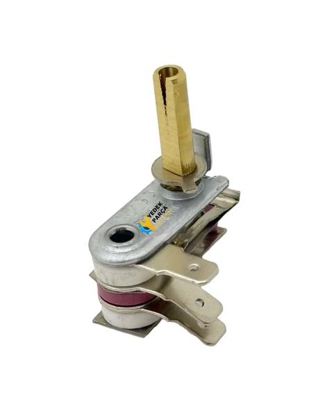 Semaver, Ocak ve Tost Makinesi Termostat 3 Uçlu 10 Amper 2cm Mil ürün görseli 1
