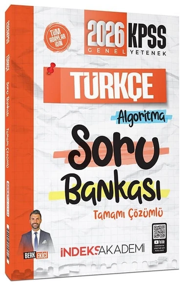 İndeks Akademi 2026 KPSS Türkçe Algoritma Soru Bankası Çözümlü - İndeks Akademi Yayıncılık ürün görseli 1