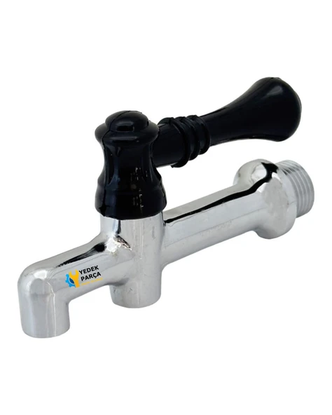 Semaver Musluk Göstergesiz, Dıştan Dişli, Demir, Kazan ve Kahveci Musluğu 12X6cm ürün görseli 1