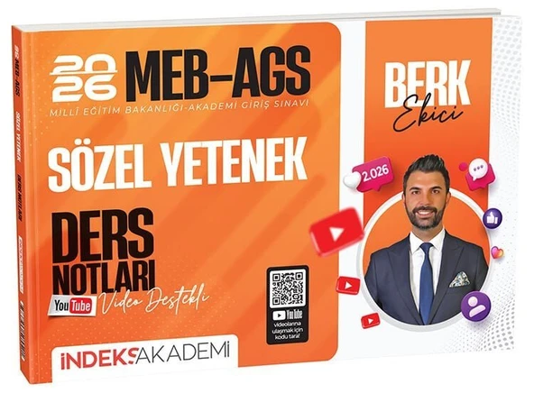 İndeks Akademi 2026 MEB-AGS Sözel Yetenek Video Ders Notları - İndeks Akademi Yayıncılık ürün görseli 1