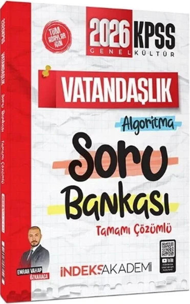 İndeks Akademi 2026 KPSS Vatandaşlık Algoritma Soru Bankası ürün görseli 1