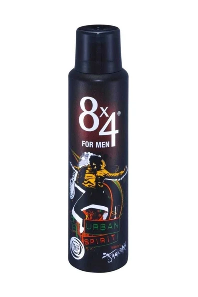 8X4 Sprey Deodorant Urban Spirit 150 ml ürün görseli 1